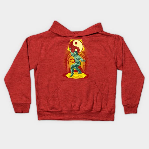 Way of the Open Palm Kids Hoodie by Shamus_Beyale